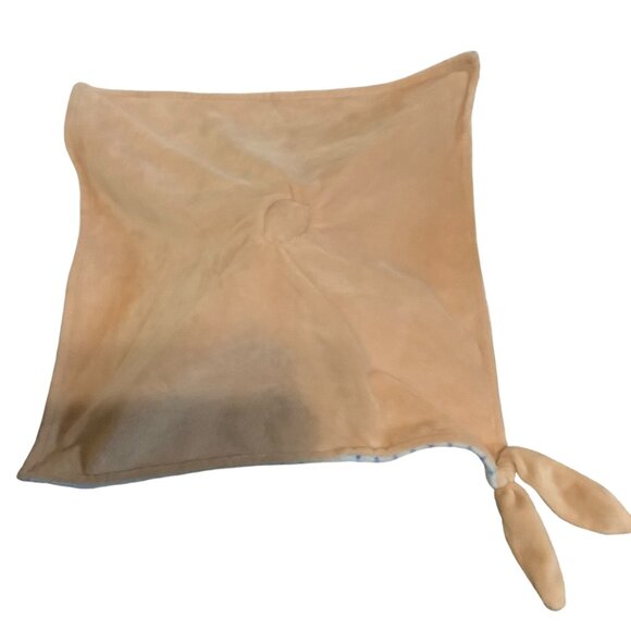 Crevent Baby Lovey Blanket Puppy Plush Head Knot Tails Star Pattern 14"x14" - Picture 5 of 11